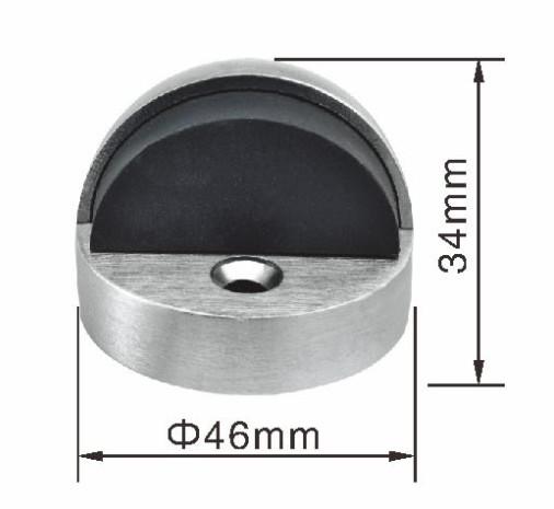Buy cheap High Feet Ball Type Zamak Interior Door Stops Half Round Door Stopper from wholesalers