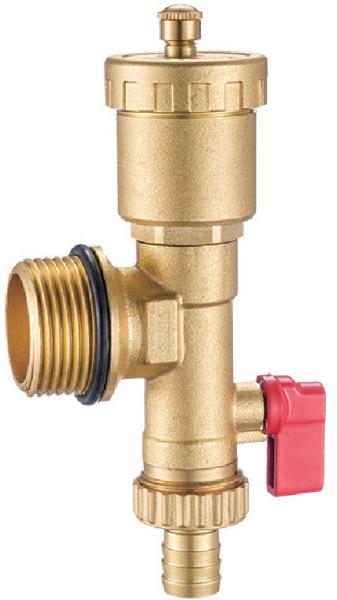 Brass End Piece With G1" Felxible Female Nut For Hot Forged Manifold Air-Vent