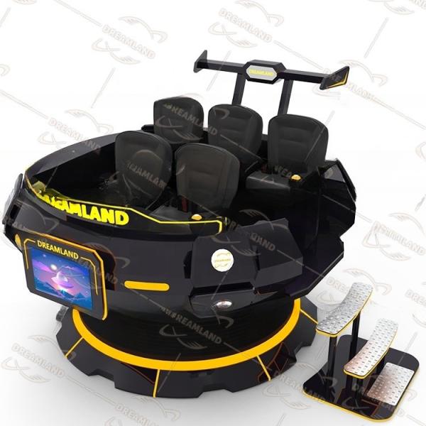 Buy cheap Dreamland Guangzhou vr supplier battleship UFO Tank 5 Seat Cinema VR Rotation Motion Simulator 9D VR Chair from wholesalers