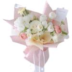 Polka Dot Fresh Floral Wrapping Paper Waterproof European-Style Bouquet