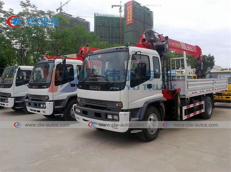 ISUZU FTR Lorry Mounted Straight Arm 10 Tons Palfinger Crane