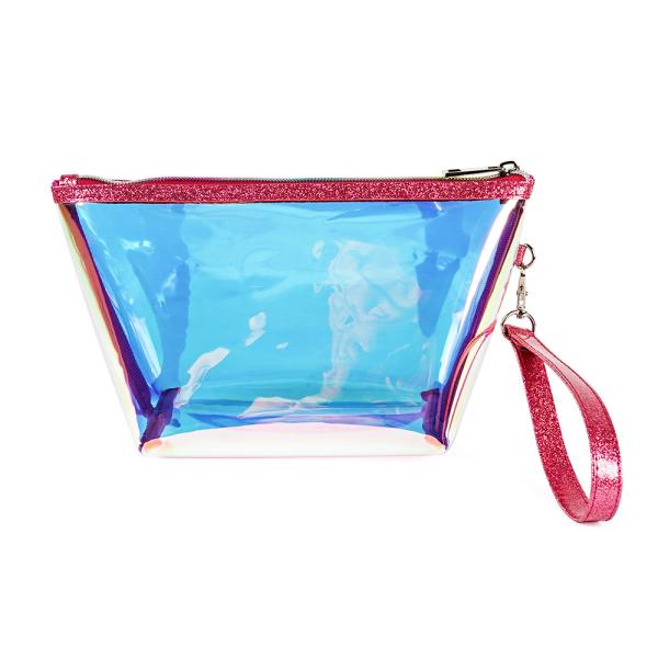 Buy cheap Clear Toiletry Hologram Clutch TPU Cosmetic Bag from wholesalers