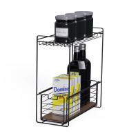 Buy cheap 2 Tiers Wood Element Mdf Household Multifunctional Metal Under Sink Kitchen product