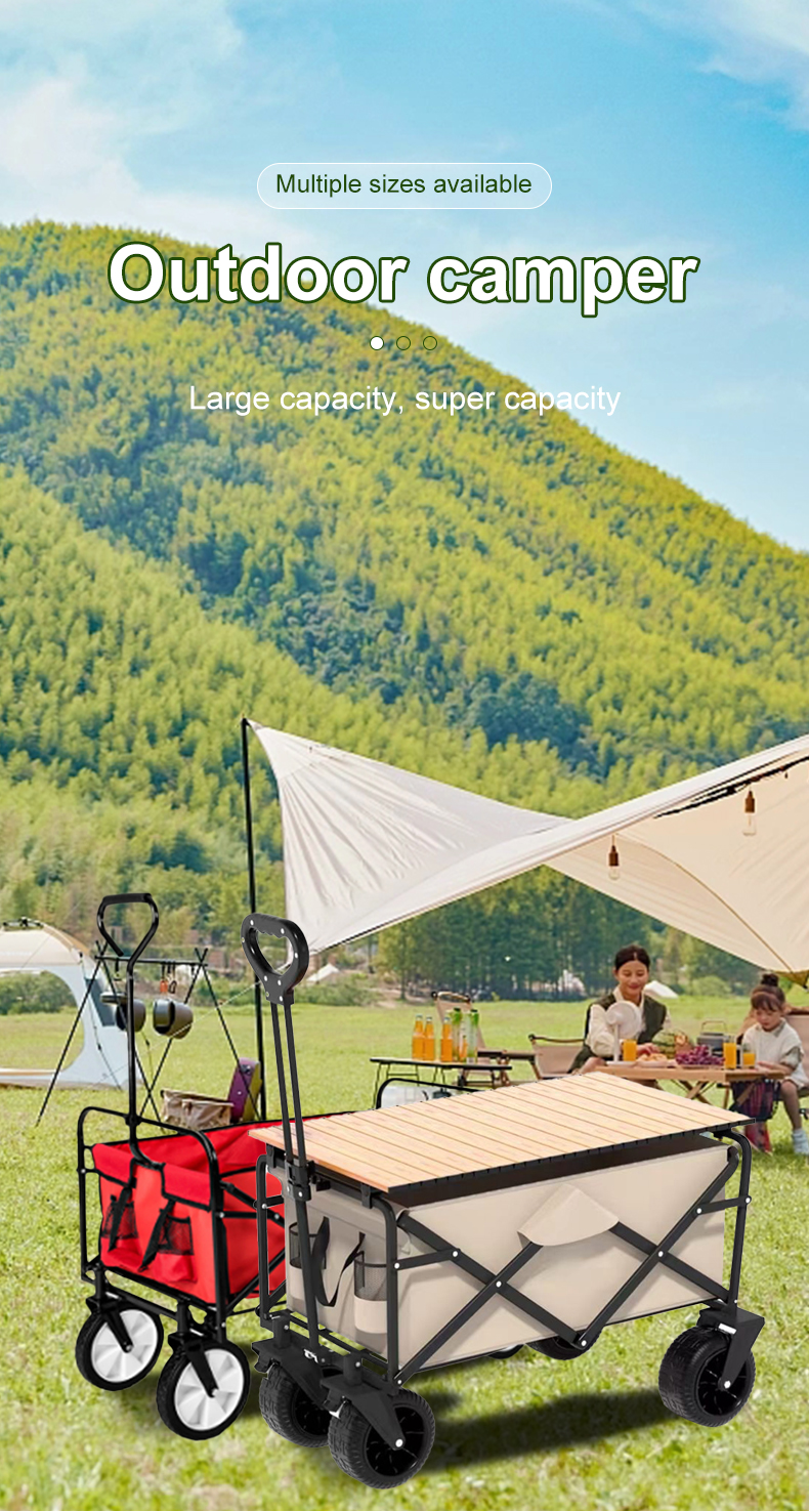 Customized Folding Garden Cart Compact And Lightweight For Outdoor Picnic