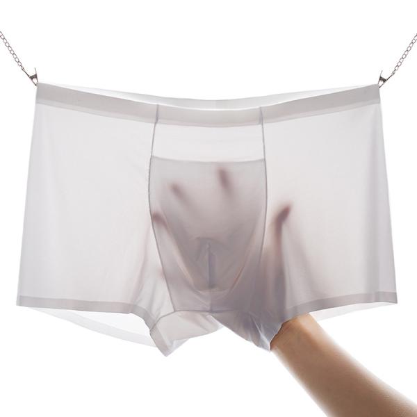 Buy cheap Sustainable Mens Boxer Briefs Disposable Trunks Mens Ice Silk Seamless Underwear from wholesalers