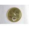 Buy cheap 99 mm golden Tin Can Easy Open Lid EOE food grade material from wholesalers