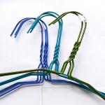 Blue Standard Dry Cleaner Coated 18 Inch Thin Wire Hangers