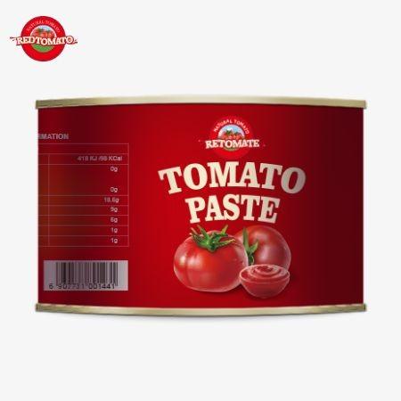 Buy cheap Top Quality Halal Canned Tomato Food 28-30% Concentrated Tomato Paste In 2200g For Halal African Muslim Cook from wholesalers