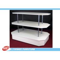 Buy cheap Three Plates Metal Tube Wooden Kiosk For Product Selling MDF Display product