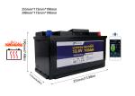 1280Wh Bluetooth Lithium Battery 100ah 12v Lifepo4 Deep Cycle Battery For