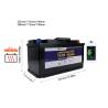 Buy cheap 1280Wh Bluetooth Lithium Battery 100ah 12v Lifepo4 Deep Cycle Battery For Motorhome from wholesalers
