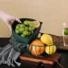 Buy cheap Double Partition Electroplating Steel Fruit Basket Fall Resistant from wholesalers