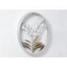 Buy cheap Modern Home Oval Frame Iron Silver Flower Wall Decor from wholesalers