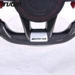 Alcantara LED Carbon Fiber Steering Wheel For Mercedes W205 W204 A45 CLE GLC
