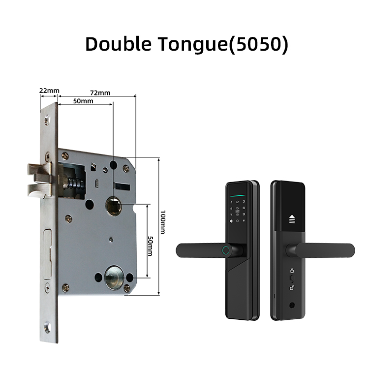 Electric Digital Smart Volibel Aluminum Alloy Rfid Card Password Code Door Lock Without Fingerprint Tuya Ttlock App