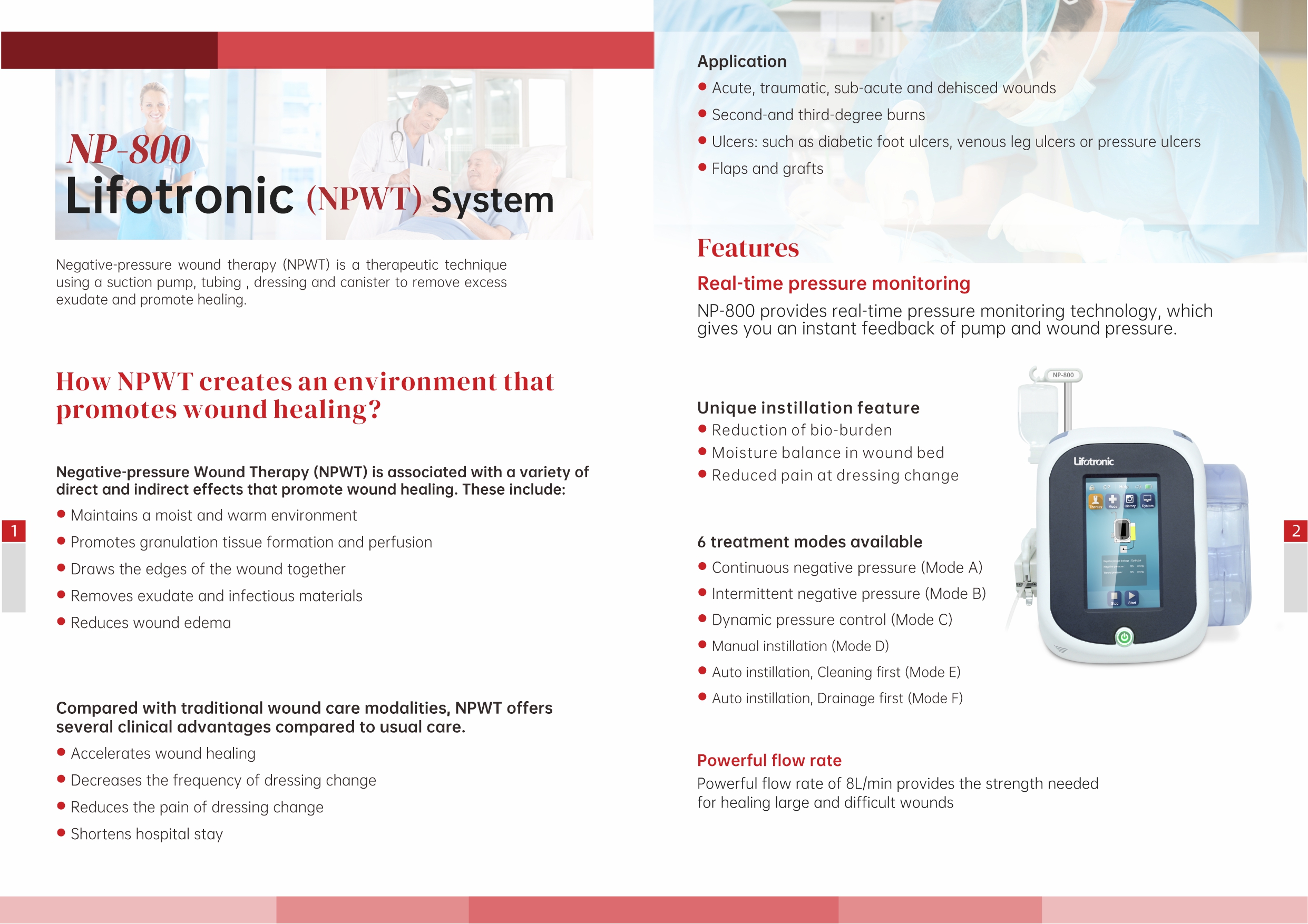 Negative Pressure Wound Therapy Device hysical Therapy Rehabilitation Equipment NPWT Machine