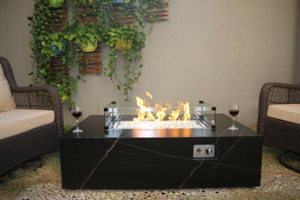 Buy cheap Square Steel Metal Outdoor Propane Gas Firepit For Enjoy Garden Life from wholesalers