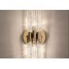 Buy cheap French style living room background wall crystal wall lamp corridor staircase aisle art lighting master bedroom bedside creative wall lamp from wholesalers