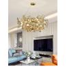 Buy cheap LED chandeliers home decor gold crystal lamp living room rectangular high ceiling lamp(WH-CY-238) from wholesalers