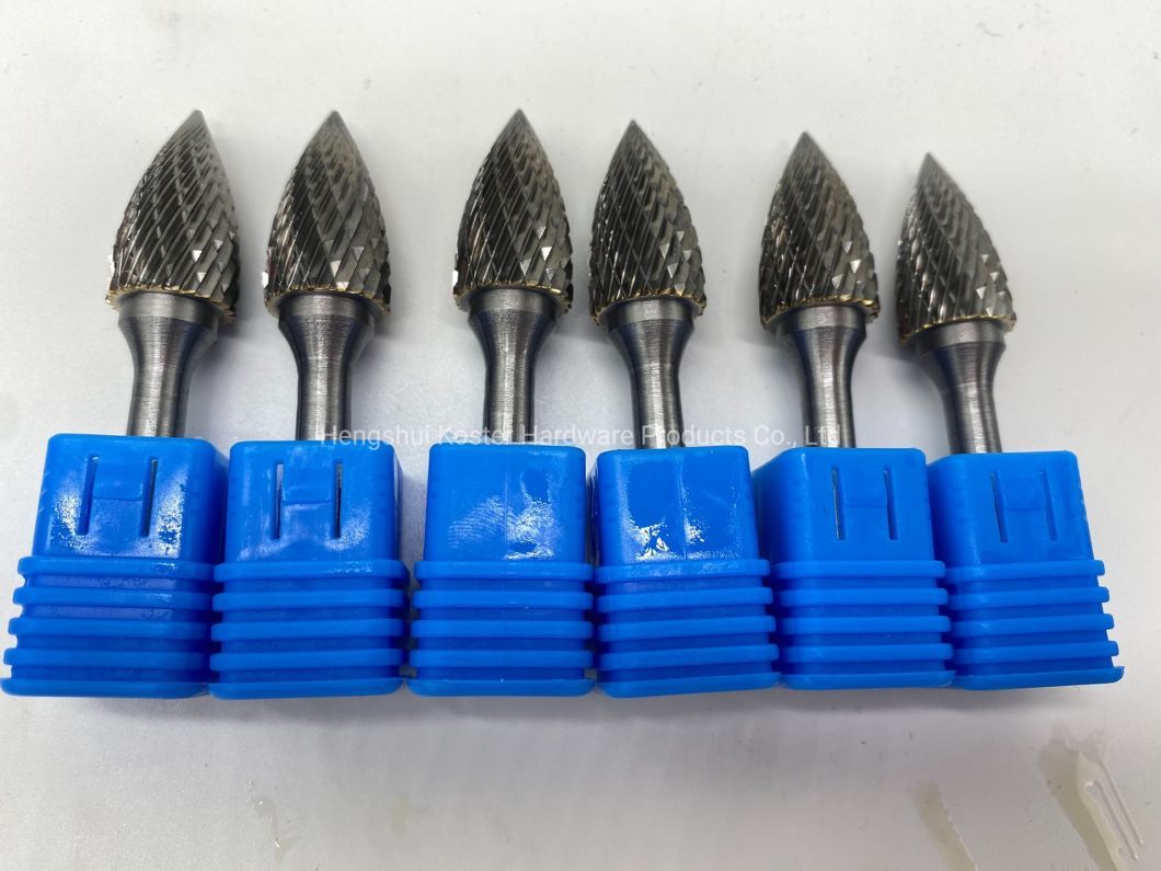 Long Cylindrical File Burr Set Double Cut for Aluminum Wood Metal Porting Power Tools 6mm Tungsten Rotary Carbide Burrs