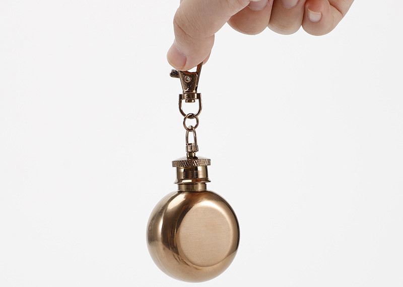 Portable 1oz Hip Flask ,Mini Alcohol Flask With Key Ring Unbreakable