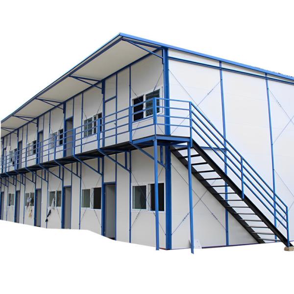 2 Floor Flat Pack Prefab Container Van House With Light Steel Frame Sandwich