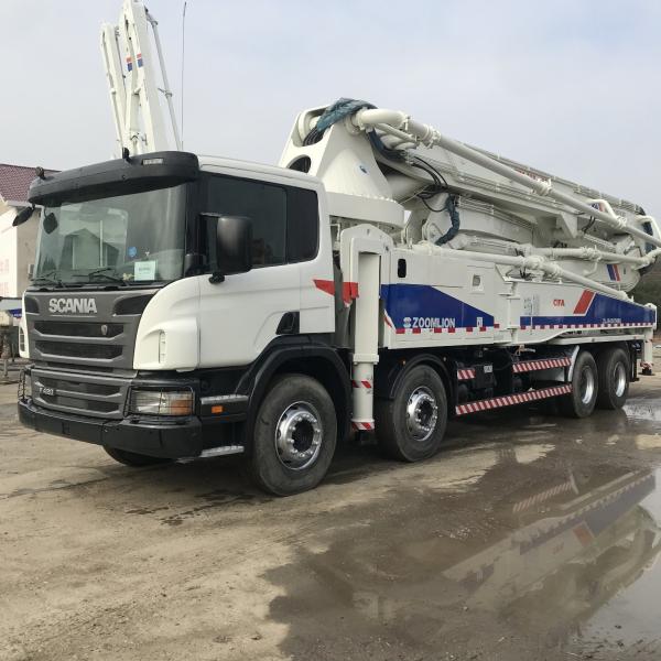Buy cheap X Leg Zoomlion Scania Truck Mounted Concrete Pump Truck 50m 170m3/H 300kw from wholesalers