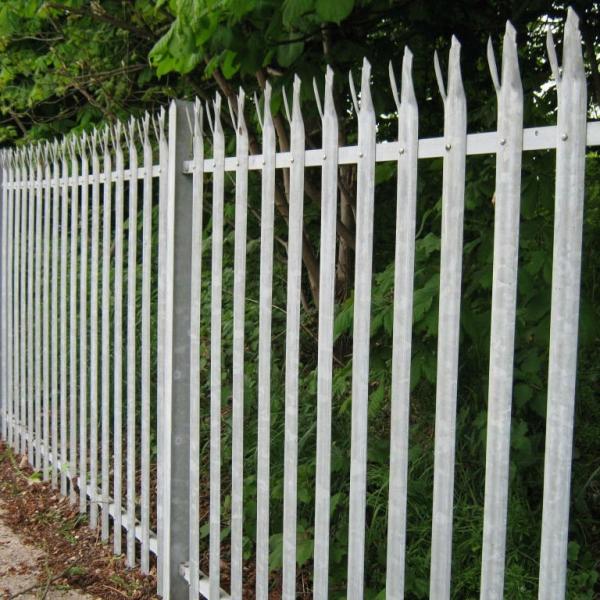 Buy cheap Customized heavy duty palisade fence panels W type head top palisade fencing from wholesalers
