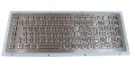 Rugged 102 Keys Panel Mount Keyboard / Laptop Industrial Keyboard In Metal