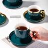 Buy cheap 12pcs Ceramic Tea Set Of 6 Cups And Saucer For Luxury Design Style Christmas 2024 Gift from wholesalers
