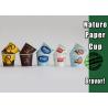 Buy cheap Single Wall Small Paper Ice Cream Cups , Disposable Espresso Cups With Lids from wholesalers