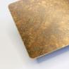 Buy cheap 201 Color Copper Antique Etched Stainless Steel Sheet 0.3mm For Fabrication from wholesalers