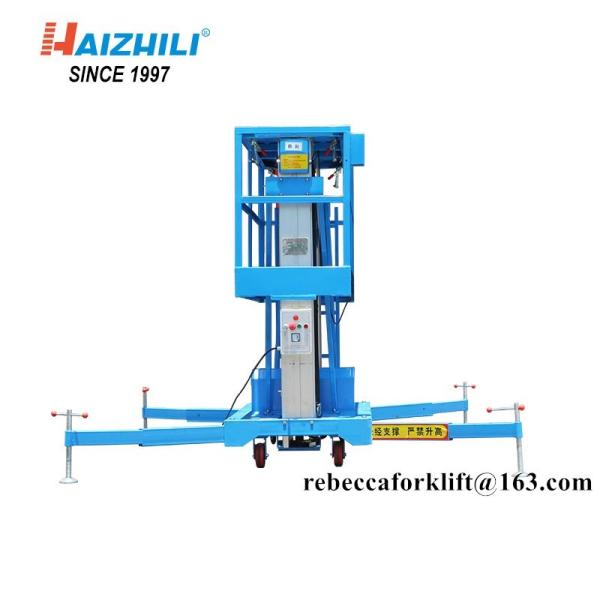 Buy cheap Telescopic electric boom lift 100kg 10 meter Aluminum alloy lift platform for aerial work from wholesalers