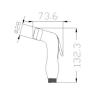 Buy cheap Plastic ABS Electroplated Pressurized Spray Gun For Toilet Companion Purifier Nozzle from wholesalers