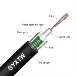 12 Core Fiber Optic Cable Outdoor G652D G657A Overhead Armored Fibre Optical