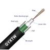Buy cheap OUTDOOR SINGLEMODE OVERHEAD ARMORED FIBRE OPTICAL CABLE GYXTW 2 6 8 12 CORE FIBER OPTIC CABLE from wholesalers