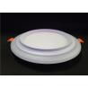 Buy cheap White+ Blue Recessed Round Step Double Color Led Panel Downlight 18w+6w from wholesalers