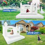 Backyard Water Jumper Toy White Castle Bouncer Outdoor And Indoor Party