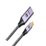 HDMI Nylon Adapter Video Displayport Cable Aluminum Mini DP Converter For HDMI