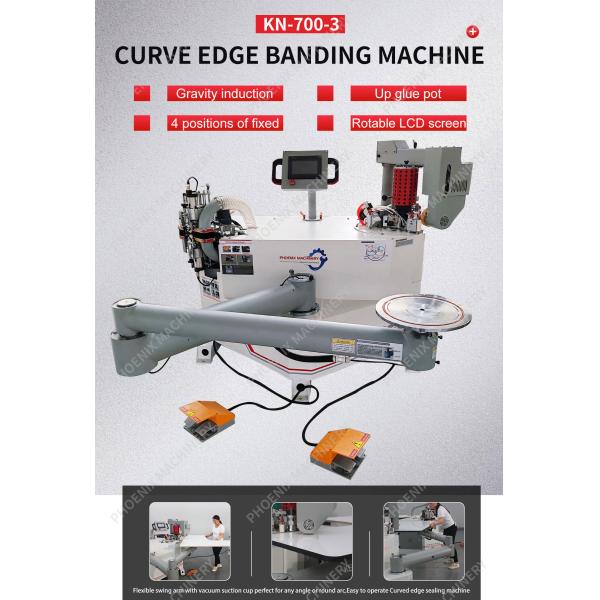 KN-700-3 All-in-one Edge Banding Machine with Laser Guided Trimming and 150mm Vacuuming