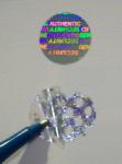 Gold Warranty Void Labels / Security Hologram Stickers Solid 3d Image