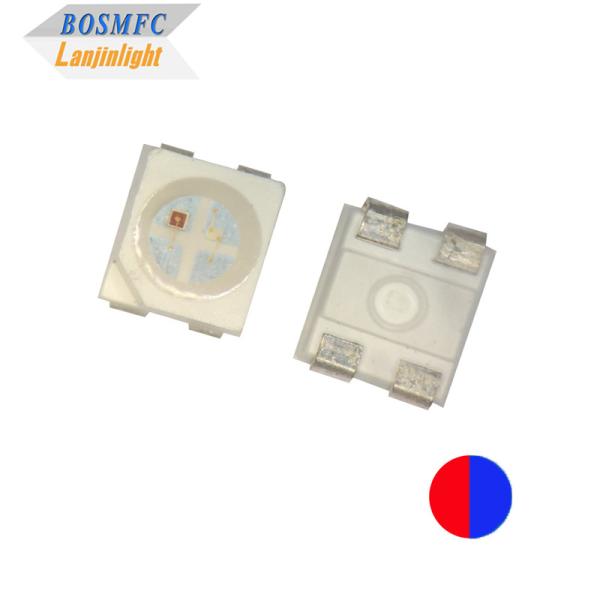 Buy cheap 20mA Bi Color PLCC4 3528 SMD LED Chip 1.9mm Thickness Red & Blue Color 4 Pins from wholesalers