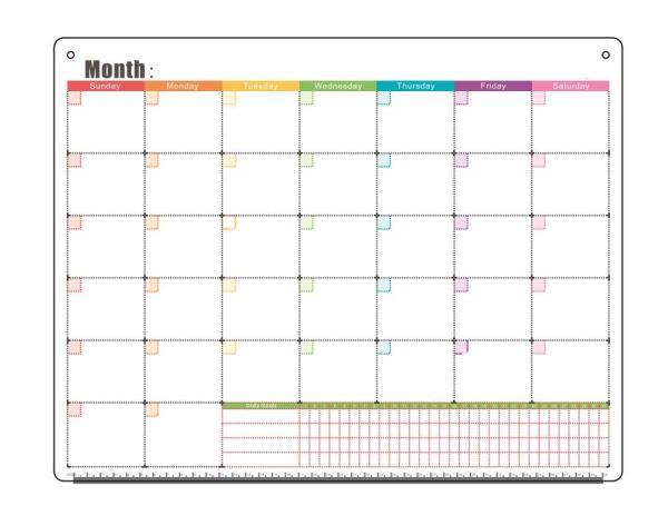 Buy cheap Extra Thick Monthly Magnetic Fridge Calendar Dry Erase Target OEM from wholesalers
