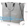 Buy cheap Laundry Bag, Foldable Laundry Sorter Basket, Multi Compartments, Bedroom Clothes Storage, Washing Basket from wholesalers