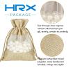 Buy cheap Lightweight Durable Burlap Sheer Bags Drawstring Gift Bag Jewelry Pouches for Candy Wedding Party Favor from wholesalers