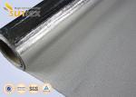 0.65mm Foil Aluminized Fiberglass Fabric Flame Resistant Fabric Fiber Glass