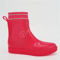 Buy cheap Impact Resistant 41EU PVC Rain Boots With Fabric Stitching product
