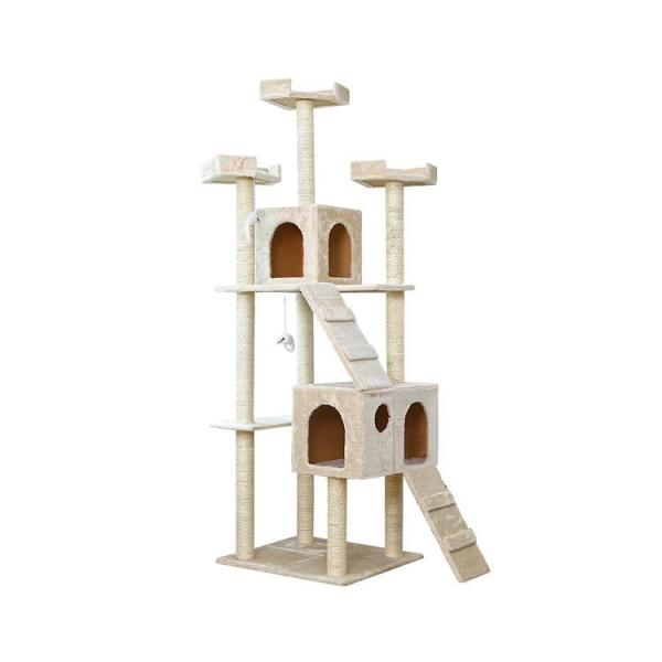 Buy cheap Fashion Deluxe Wood Pet Furniture Diy Wooden Cat Scratching Post from wholesalers