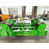 Buy cheap 100T Tank Turning Rolls , Pipe Roller Stand With Wide PU Wheel Steel Band product