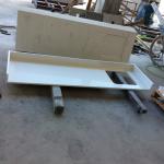 Engineered Kitchen Countertops White Quartz Countertop Slabs 3200mm*1600mm